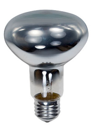 GE LIGHTING 60R80/E27, Лампа 60Вт, зеркальная, цоколь E27, R=80mm лампы накаливания