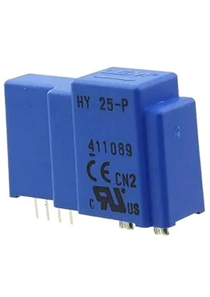 LEM HY 25-P, датчик тока 25А -/+15В -/+4В в плату, встроенная шина датчики тока