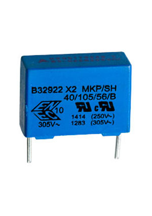 TDK EPCOS B32922C3224M, B32922C3224M000 X2 конденсатор 0.22мкФ 305В конденсаторы помехоподавляющие