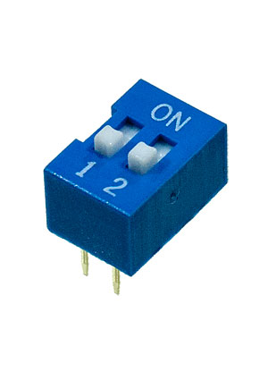 KLS L-KLS7-DS-02-B-00, DIP переключатель 2 поз. (аналог для SWD 1-2 ВДМ 1-2) DIP-переключатели