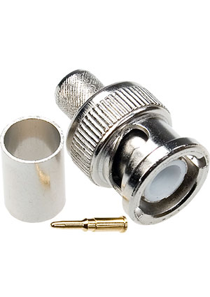 Huei Juann GB-105C, BNC штекер RG-6 обжимной ВЧ разъемы