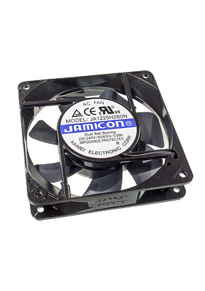 JAMICON JA1225H2B0N-T, вентилятор 220В клеммы 120х120х25мм подшипник качения AC вентиляторы