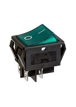 R595BGNBT2-G, ������������� ��������� 2�ON-OFF � ������� ���������� 250� 16A (������ ��� B127A)