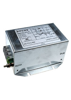 TDK EPCOS B84143A12R, сетевой фильтр B84143A0012R000 3x12A 480/275В сетевые фильтры подавления ЭМП