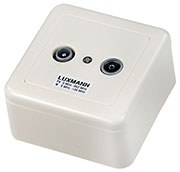 506-101-0 РОЗЕТКА TV/R LUXMANN CWS-101 ОКОНЕЧНАЯ БЕЖЕВАЯ