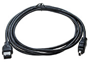 XYC093 1.8 M  BLACK, Кабель IEEE 1394  fire wire  4pin/6pin 1.8м