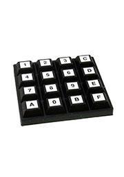 84S-BB2-014, матричная клавиатура 4x4keypad, sealed, waterproof silic
