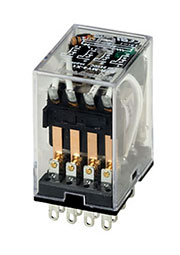 SZR-MY4-X1-DC24V, реле 24В 3А 4PDT LED+защ.диод