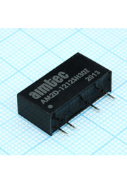AM2D-1212SH30Z, DC/DC, 2Вт, вход 10.8:13.2В, выход 12В/0.167А, изоляция 3000В DC, КПД 82%, максималь