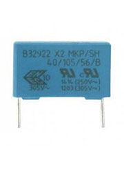 B32923C3155M, фильтр X2  1.5uF 20% 305Vac e:22.5mm