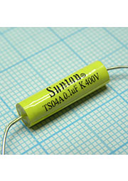 TS04A02G104KSB000R, Axial, 400Vdc 0.1uF +10%