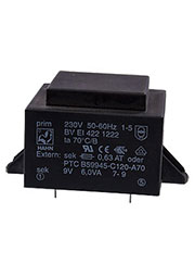 BV EI 422 1222, 6W 9V 667mA 230V