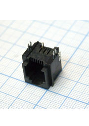 TJ6P2C розетка в плату 51-03(5124-6P)