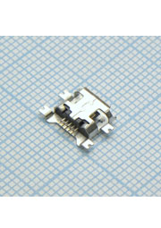 microUSB 5BF в разрез платы