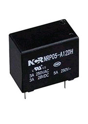NRP05-C-12D, Реле 1 переключ. 12VDC, 3A/250VAC SPDT