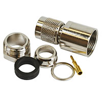 HYR-0201B (GT-201B) (TNC-7406B) (TNC-S59P), Разъем TNC, штекер, RG-59, зажим (Clamp)