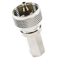 HYR-0605A (GU-605A) (UHF-7506A), Разъем UHF, штекер, RG-58, вкручивающийся (Twist-on)