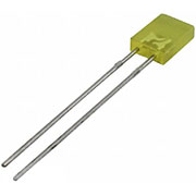 L-113YDT, Светодиод прямоугольный желтый 110  2x5х7мм 4мКд 588нМ