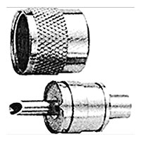 HYR-0602B (UHF-7502B) (GU-602), Разъем UHF, штекер RG-59 , обжим (Crimp)