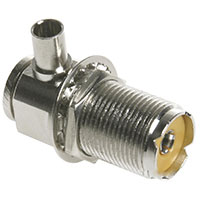 HYR-0607A (UHF-7513A) (GU-607), Разъем UHF, гнездо угловое RG-58, вкручивающийся (Twist-on)
