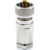 HYR-0617A (GU-617A) (UHF-7508A) (UHF-S58P), Разъем UHF, штекер, RG-58, зажим (Clamp)