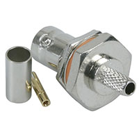 HYR-0122A (GB-122A) (BNC-7023A) (BNC-BC58J), Разъем BNC, гнездо, RG-58, панель, обжим (Panel crimp)