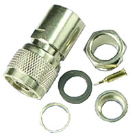 HYR-0302A (GN-302A) (N-7304A) (N-S58P), Разъем N, штекер, RG-58, зажим (Clamp)