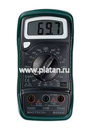 MAS838, Мультиметр цифровой в кожухе с прозвонкой и измерением температуры