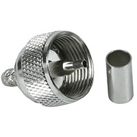 HYR-0604A (GU-604A) (UHF-7501A) (UHF-C58), Разъем UHF, штекер, RG-58, обжим (Crimp)