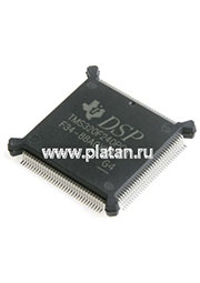 TMS320F240PQA, Цифровой сигнальный процессор, 16-Бит, C2xx DSP, 20МГц, Flash 32КБ, 28 I/O [QFP132]