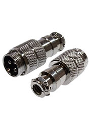 1-563-3, разъем MIC-16 3 контакт штекер металл на кабель