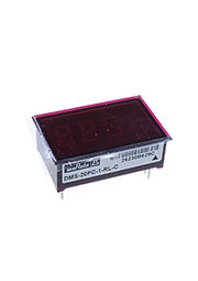 DMS-20PC-1-RL-C, Вольтметр цифровой, измерительная головка до 2В, приглушенный красный