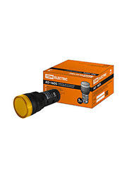 SQ0702-0052, AD-16DS(LED), лампа d16мм желтый 12В AC/DC