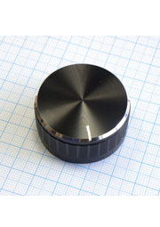 Ручка 40х19HL-180 чёрная, лыска, d=6mm
