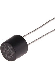 MET.160 предохранитель радиальный 160мА 250В, RS PRO 160mA Radial Non-Resettable Wire Ended Fuse, 25