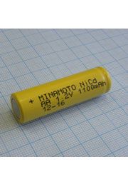 Аккумулятор 15х51мм 1100мАч, Ni-Cd, 1.2В 1100мАч