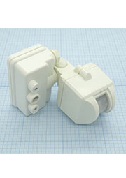 Датчик движения TDM ДДПр-01, 1100W, 5-480с, 12м, 5+Лк, 120гр, IP44
