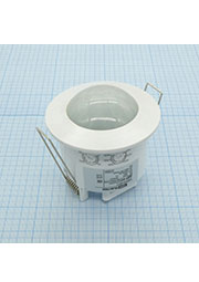 Датчик движения TDM ДДТ-01, 1200W, 10-420с, 6м, 3+Лк, 120(сбоку)+360(сверху)гр IP20
