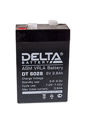 DT 6028, аккумулятор 6В 2.8Ач 66х33х99