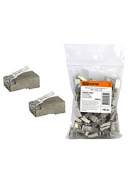SQ0561-0003, Разъем RJ-45 FTP для кабеля кат. 6, 8P8C (100шт)