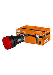 SQ0702-0016, Лампа AD-22DS(LED)матрица d22мм красный 12В AC/DC