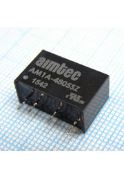 AM1A-4805SZ, DC/DC, 1��, ���� 36:75�, ����� 5�/0.2�, �������� 1500� DC, ��� 76%, ������������ ������