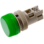 SQ0702-0013, Лампа ENR-22 сигнальная 22мм зеленая неон 230В цилиндр