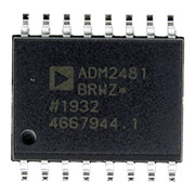 ADM2481BRWZ, Изолированный RS-484 приемопередатчик, Half-Duplex [SOIC-16]