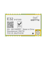 E32-915T20S,  LoRa, SX1276, 915MHz, UART,  3 