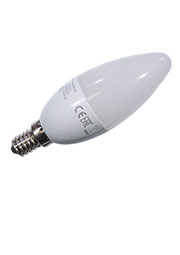LED6D/B38/827/E14/220-240V/FR 1/10, лампа светодиодная, 6Вт, 470Лм, 2700K, E14, для диммера