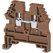 AVK2,5 (коричневый), 304128RP Клеммник на DIN-рейку 2,5мм.кв.