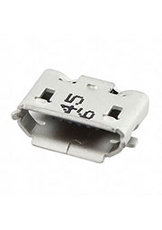 47346-0001, разъем Micro USB розетки 5 контактов 65мм SMD угловой