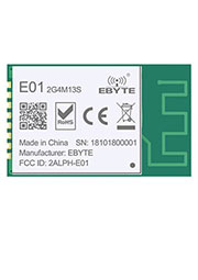 E01-2G4M13S, Радиомодуль, nRF24L01P, 2.4GHz, SPI, 0.8 км