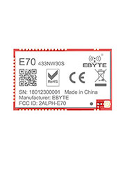 E70-433NW30S, , CC1310, 433MHz, UART, I/O, 6 